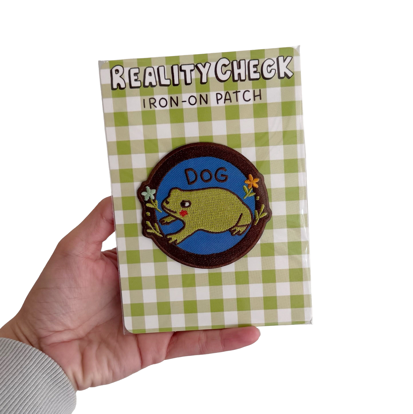 Dog (Frog) Iron-On Patch