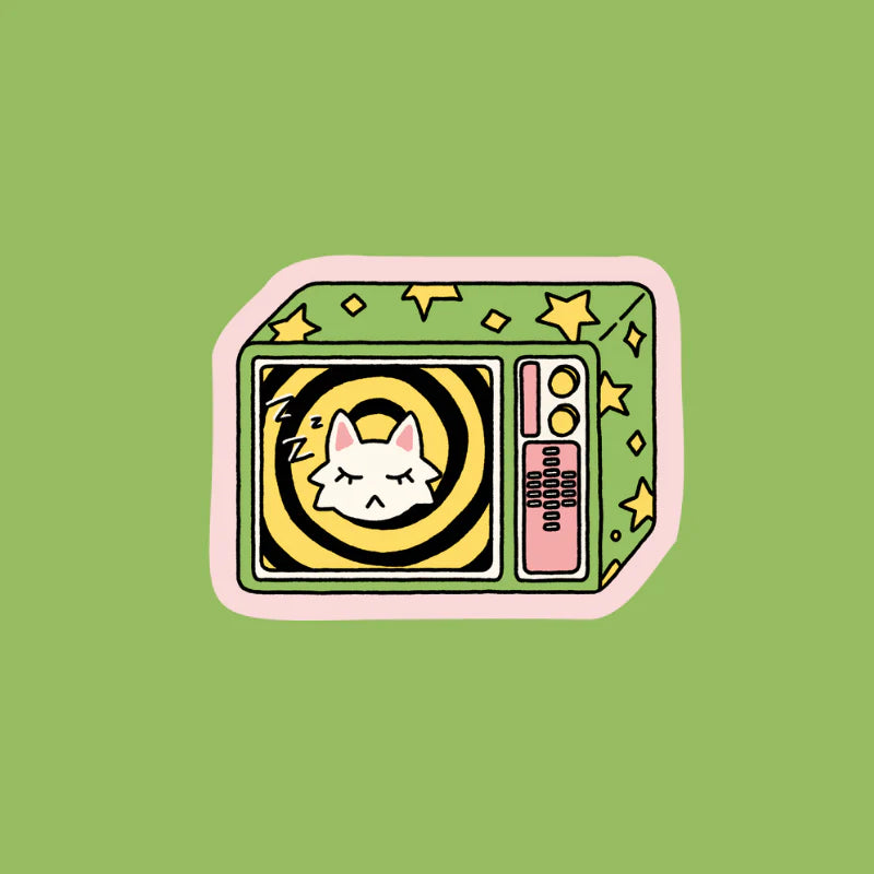 TV Cat Sticker