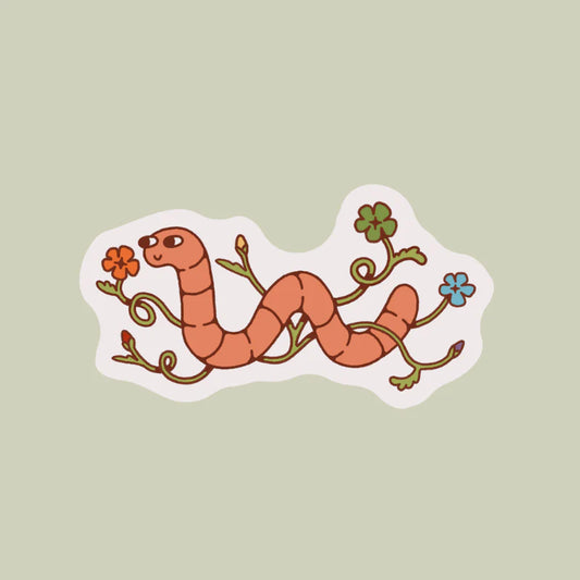 Pride Worm Sticker