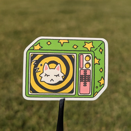 TV Cat Sticker