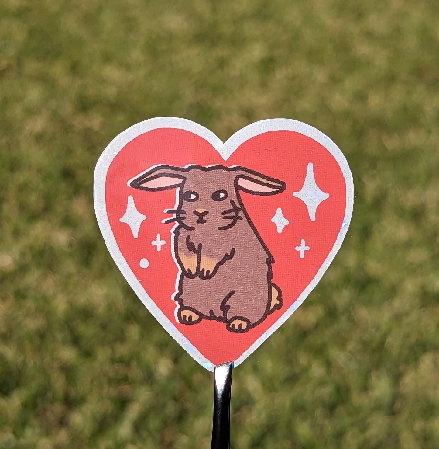 Bunny Heart Sticker