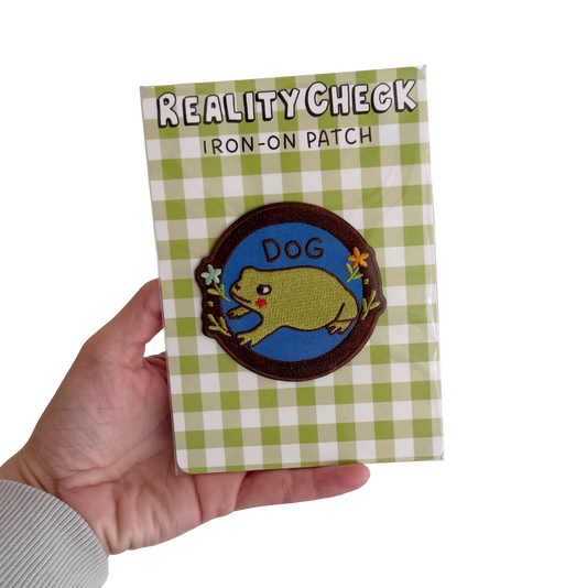 Dog (Frog) Iron-On Patch