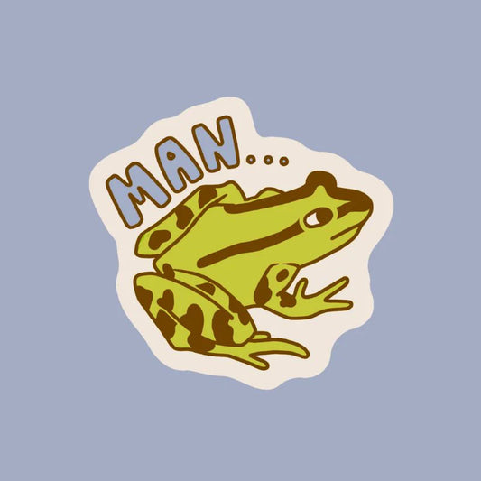 Man Frog Sticker