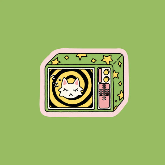 TV Cat Sticker